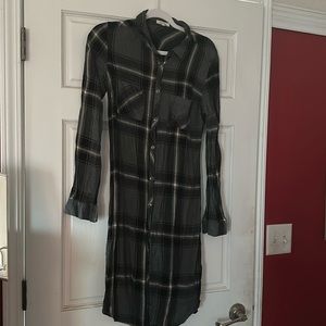 Long flannel dress